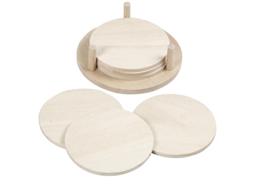 Blank wooden outlet coasters