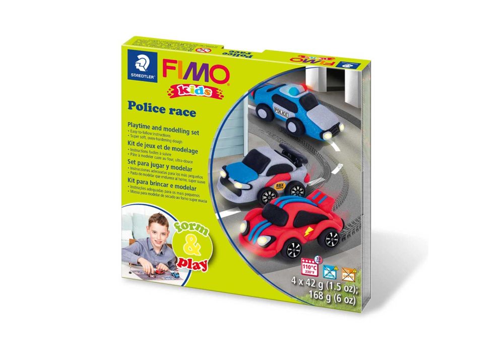 FIMO Kids Form & Play Set - Police Racing Car