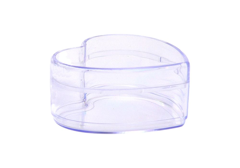 Heart shaped online clear plastic boxes