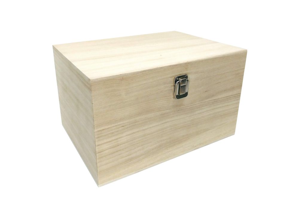 Long rectangular wooden shop box