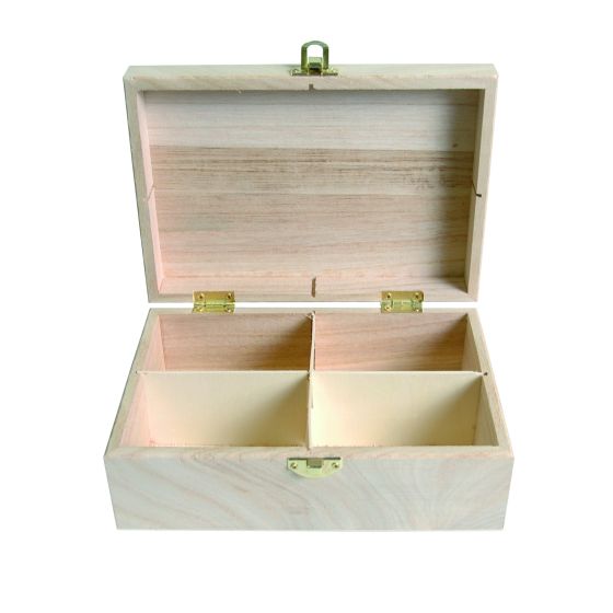 4 Compartment Square Tea/Storage Box