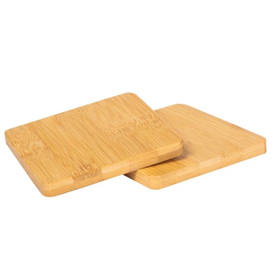 10cm Bamboo Square Coaster