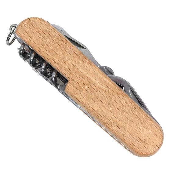 Stainless Steel & Beech Pocket Knife