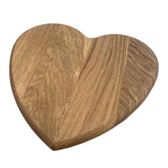 DPLKD706 - Solid Oiled Oak Heart Chopping Board