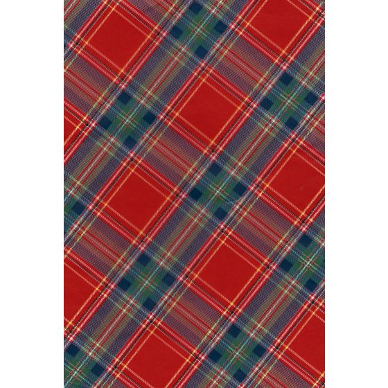 Decopatch Paper C 591 - Red and Green Tartan Design - 3 sheets