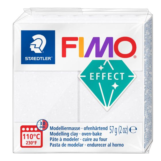 Fimo Effect Polymer Clay 57g Blocks (Galaxy White 002)