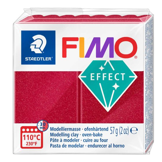FIMO Effect Metallic Ruby Red 57g
