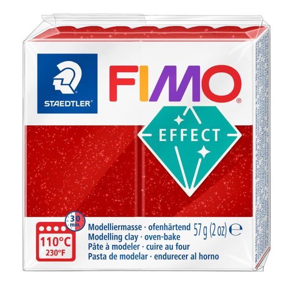 FIMO Effect Glitter Red 57g
