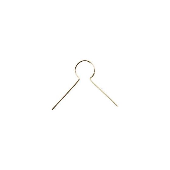 Bulk pack of 50 Simple GOLD Christmas Bauble Ball Hanging Pins - Hangers - Hooks