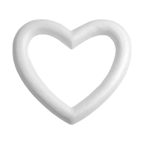 4-Pack Polystyrene Heart Shaped Foam Wreath, Open Heart Shaped DIY Supplies  - Bed Bath & Beyond - 28571252