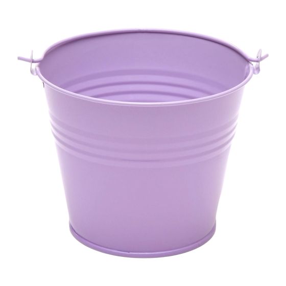 Lilac Galvanised Metal Bucket