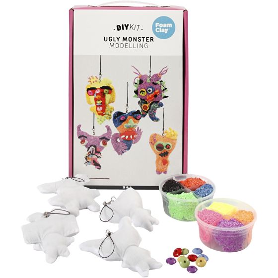 Fabric and Foam Clay Kids Creative Kit - UGLY MONSTERS