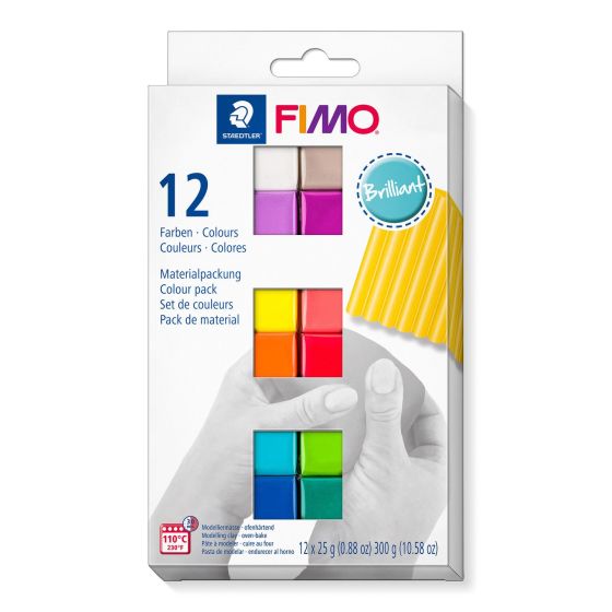 FIMO Half Block Starter Pack - 12 x half blocks - BRILLIANT