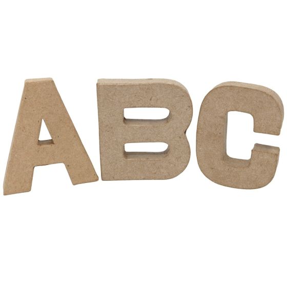 3-D Papier Mache Cardboard Letters - 3D Craft Letters & Numbers - Wooden  Gifts, Plaques & Blanks - Wooden Products