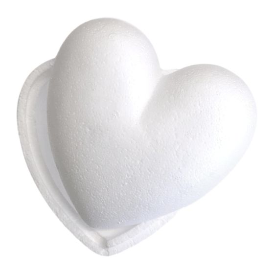 Polystyrene Hollow Heart 15cm