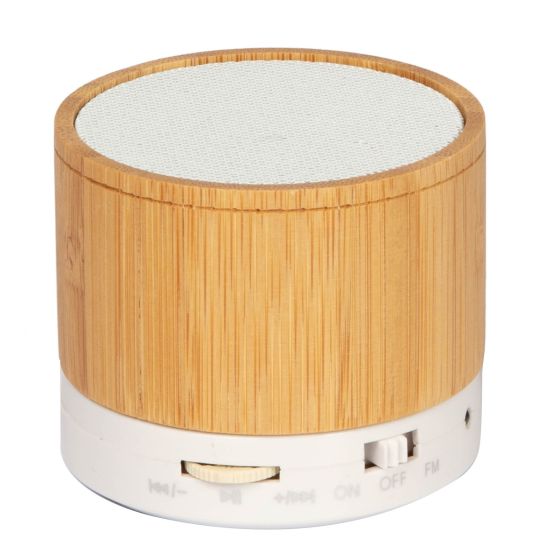 Circular Bamboo Wireless Speaker