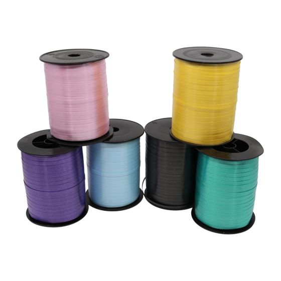  Narrow Curling Ribbon - for Christmas Craft, Gift, Sweet Trees, Florist Work - 5mm x 500 metres