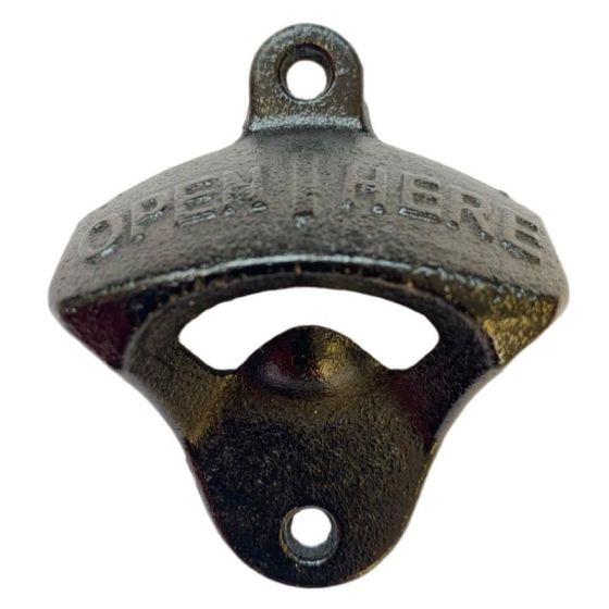 Solid Cast Iron Metal Hanging Bottle Opener