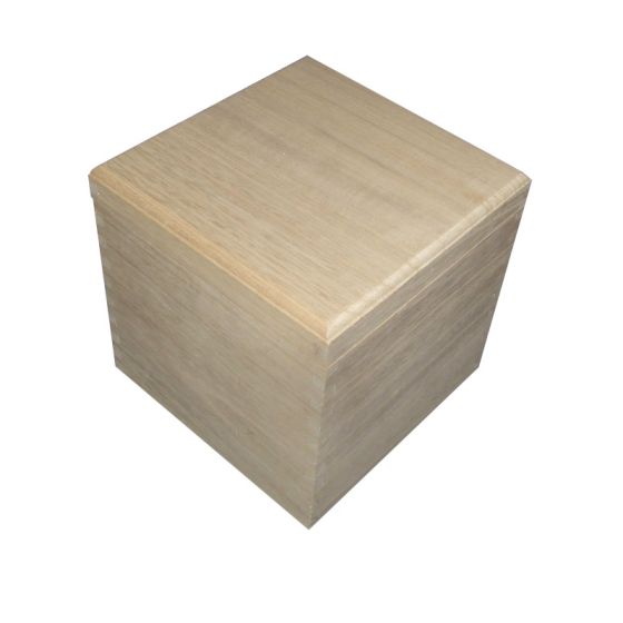 14cm Cube Square Box with Removable Lid - WBM0022