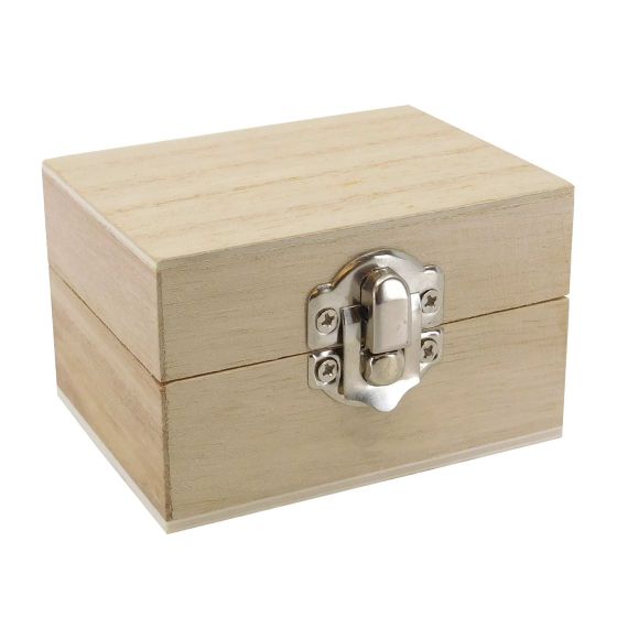 8cm Rectangular Wooden Box - WBM6001