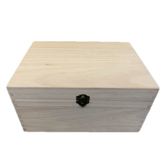 SALE End of line - 28cm Rectangular Deep Wooden Keepsake or Christmas Eve Box