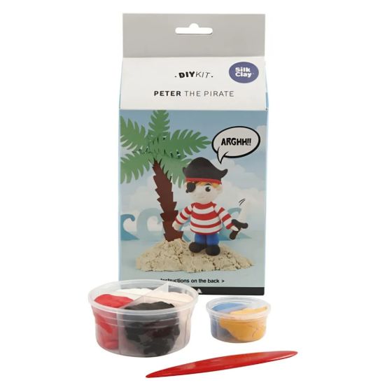 Peter the Pirate Funny Friends Foam & Silk Clay - Creative Kit for Kids