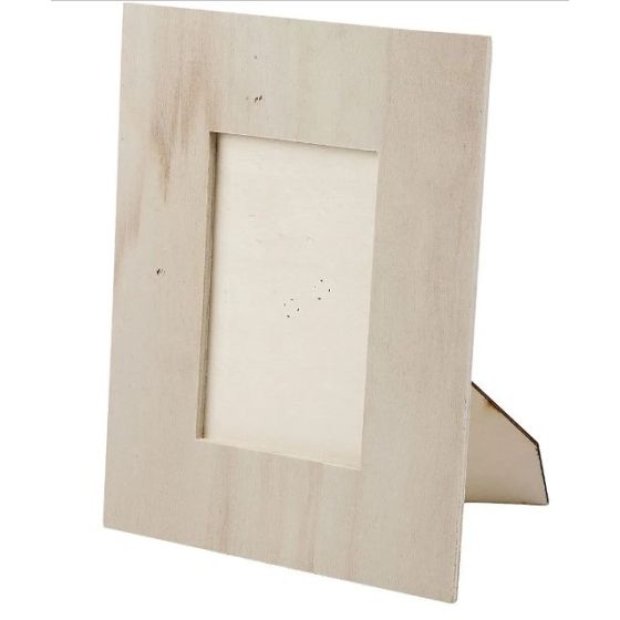 Pale Wooden Photo Frame - Self Standing
