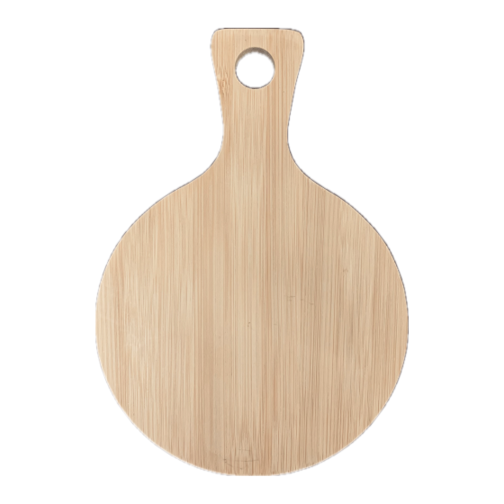 Bamboo Small Round Chopping Board with Handle