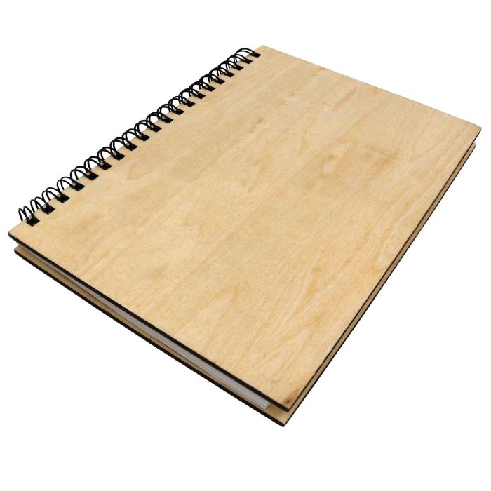 Gorgeous Plywood A5 Notebook / Journal with LINED paper