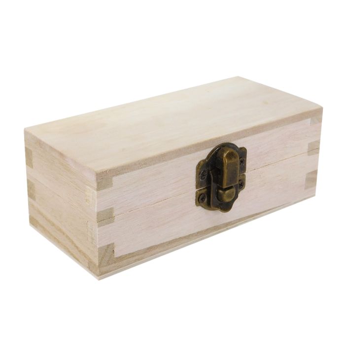 Rectangular shop wooden box