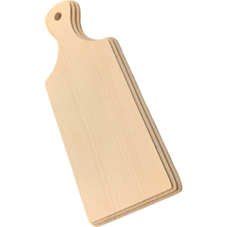 Seconds Quality - Solid Beech 40cm Chopping Board with Handle & Edge Detail  (DPLKD827F)