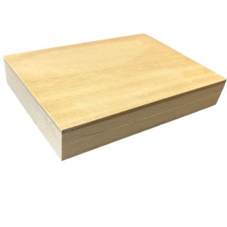 Slim 17cm Rectangular Wooden Lift-off Lid Photo Box