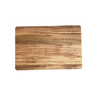 24cm Rectangular Solid Plain Acacia Wood Chopping Board or Plaque