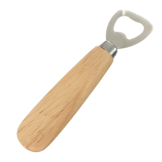 Deluxe Varnished Solid Beech Wood Bottle Opener