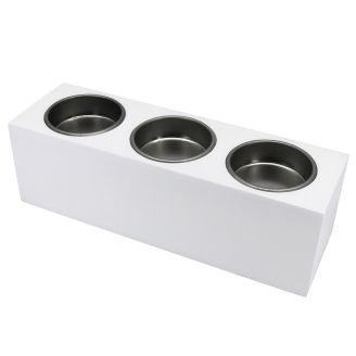 White 3 Tealight Holder - WBM5100