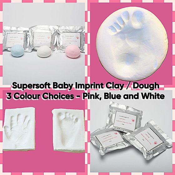 BIG SALE !! CastingArt Soft Air Drying Dough - Baby and Pet Handprint / Footprint Imprint Clay 