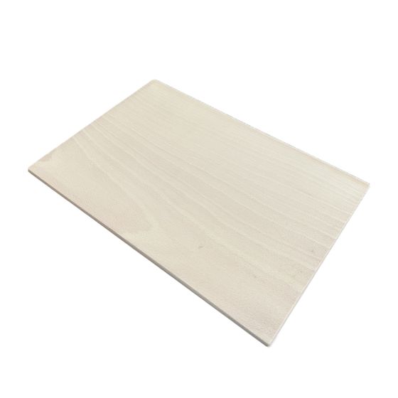 30cm x 20cm Plain Rectangular Beech Wood Chopping Board or Plaque - Angular Corners