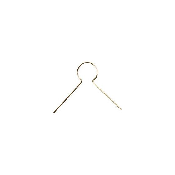 Bulk pack of 50 Simple GOLD Christmas Bauble Ball Hanging Pins - Hangers - Hooks