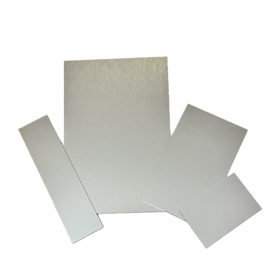 Brushed Silver-Effect Weatherproof Acrylic Inscription or Urn Memorial Plaques  – Choose Size