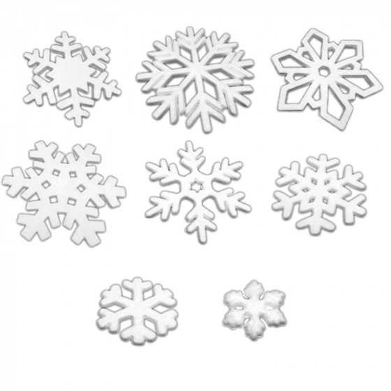 Polystyrene Snowflakes