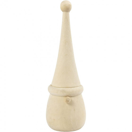 16cm Solid Wooden Christmas Scandinavian Santa Gnome Gonk Craft Model