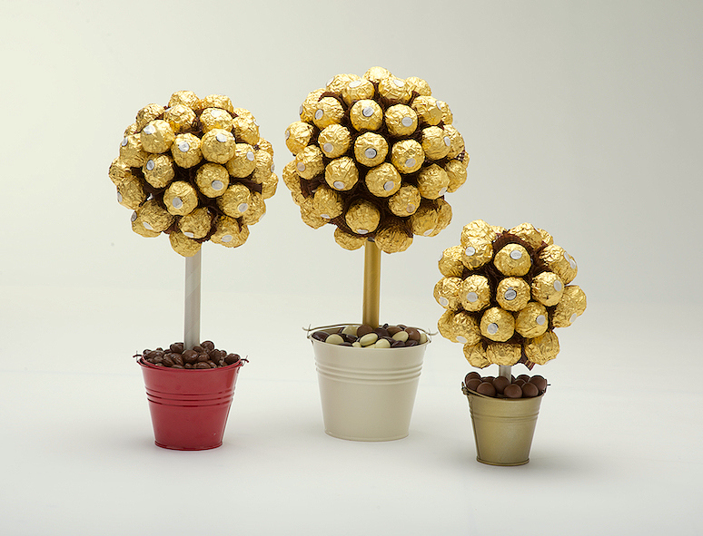 3 FERRERO ROCHER SWEET TREES