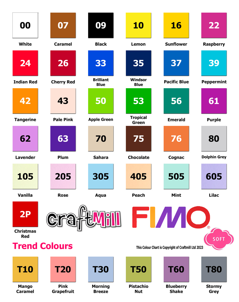 Fimo Soft Polymer Clay 57g Blocks (Raspberry 22)